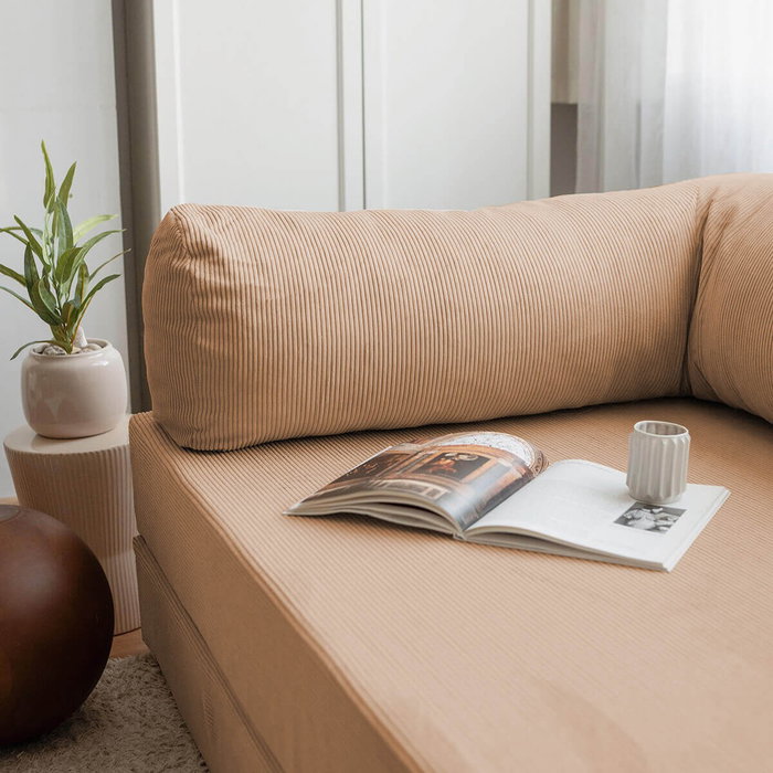 Atelier Del Sofa Nook Sofá-Cama de 3 Plazas en Terciopelo Marrón Atelier Del Sofa Nook Sofá-Cama de 3 Plazas en Terciopelo Marrón